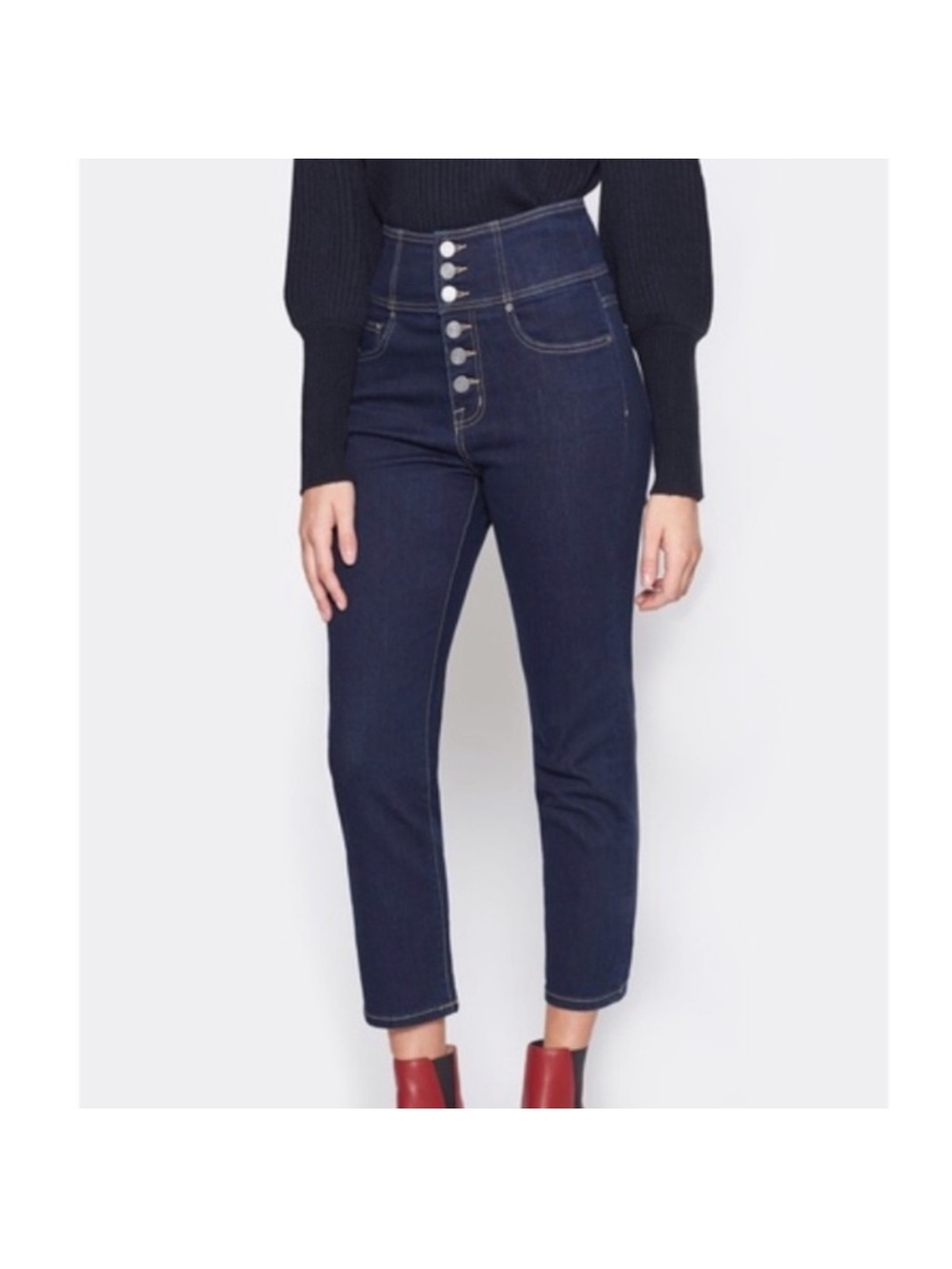 JOIE LAURELLE High Waisted Ankle Crop Pants
